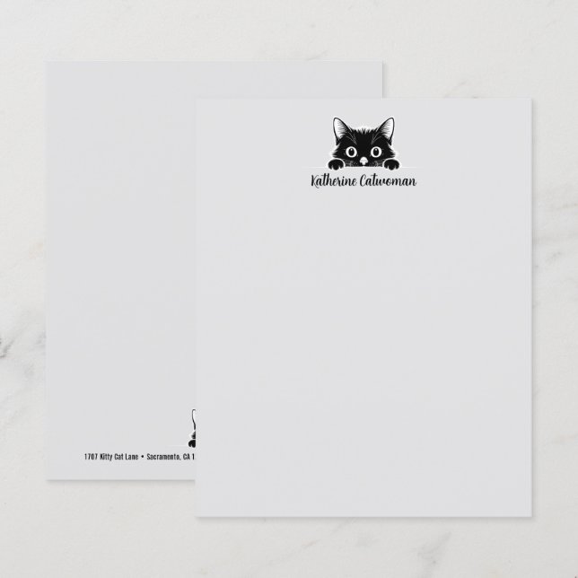 Cute Kitty Minimalistic Design - CAT 1 (Front/Back)