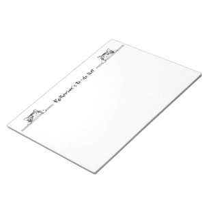 Cute Kitty Minimalistic Design - CAT 2 Notepad