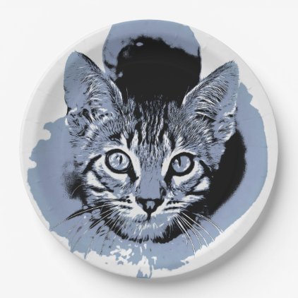 Cute Kitty Paper Plate