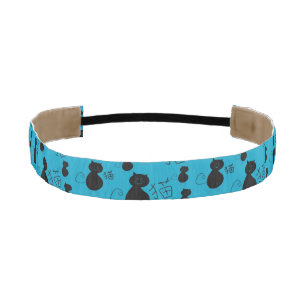 Cute kitty pattern athletic headband