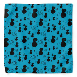 Cute kitty pattern bandana