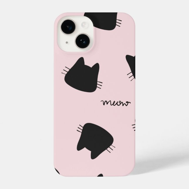 cute kitty pattern  iPhone case (Back)