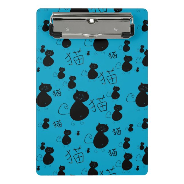 Cute kitty pattern mini clipboard (Front)