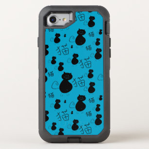 Cute kitty pattern OtterBox defender iPhone SE/8/7 case