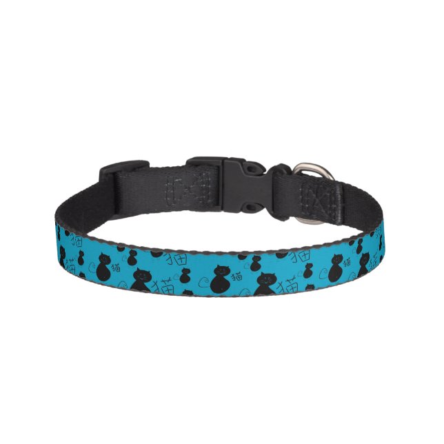 Cute kitty pattern pet collar (Front)