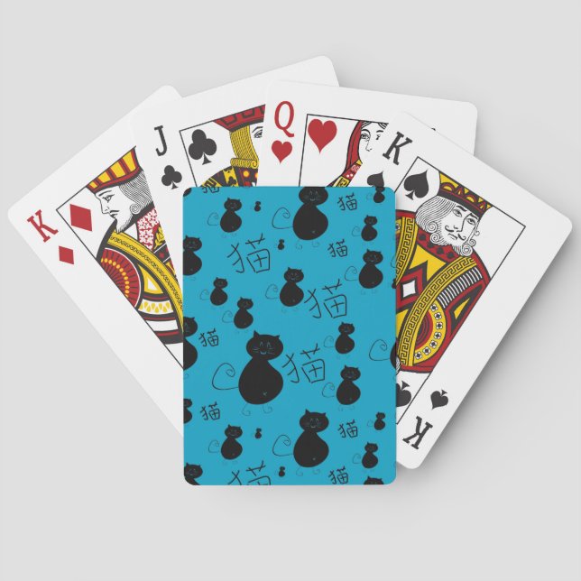 Cute kitty pattern poker cards (Back)