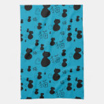 Cute kitty pattern towel