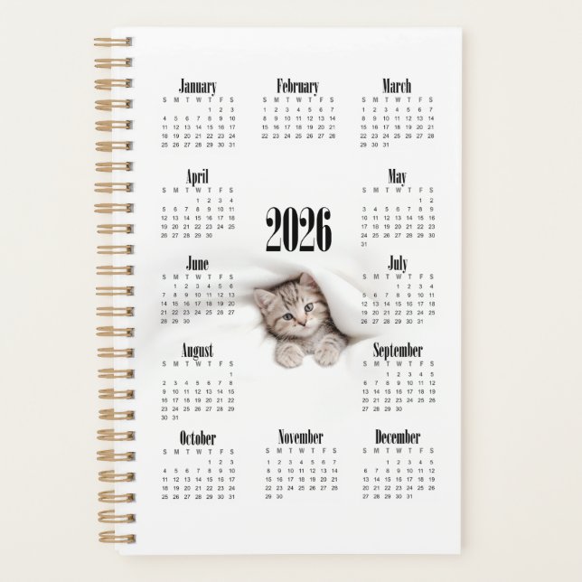 Cute kitty planner (Front)