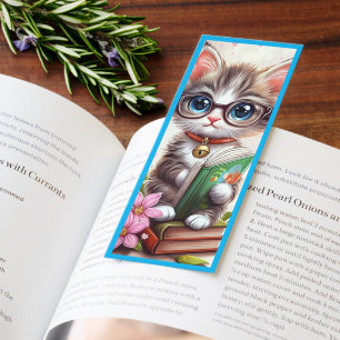 Cute Kitty Reading Bookmarks