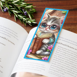 Cute Kitty Reading Bookmarks