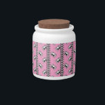Cute Kitty Skull Candy Jar<br><div class="desc">This kitty skull and crossbones is as cute as it can be with pink bows surrounded by paw prints. If you are a cat lover then this kitty skull is for you!</div>