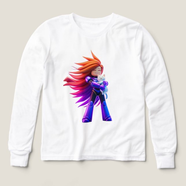 Cute kitty  Tri-Blend shirts (Design Front)