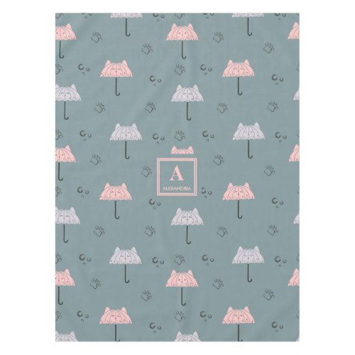 Cute Kitty Umbrella Tablecloth