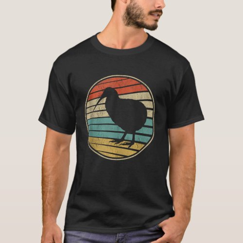 Cute Kiwi Bird Gift Retro Vintage 70s 80s New Zeal T_Shirt