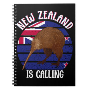 Cute Kiwi Bird New Zealand Travel Notebook