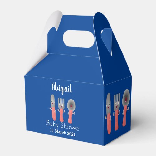 Cute knife fork and spoon cutlery cartoon favor boxes