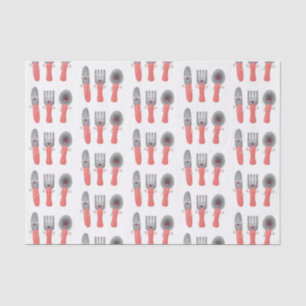 Cute knife fork and spoon cutlery cartoon tissue paper