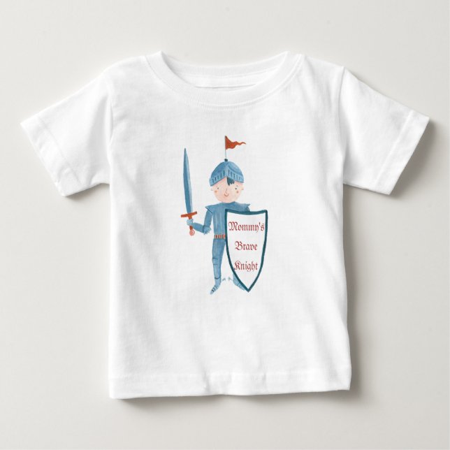 Cute knight baby boy personalized t-shirt (Front)