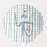 Cute knight pesonalized Birthday balloon<br><div class="desc">Personalized Birthday party balloon for bright little knight. Put the kid's age on the shield and let them enjoy this cute and lovely unique design. If you wish more design customization don't hesitate contacting me.</div>