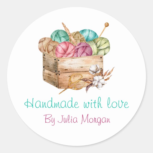 Cute Knit Homemade Label (Front)