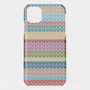 Cute Knitted Style Colorful Striped iPhone 11 Case