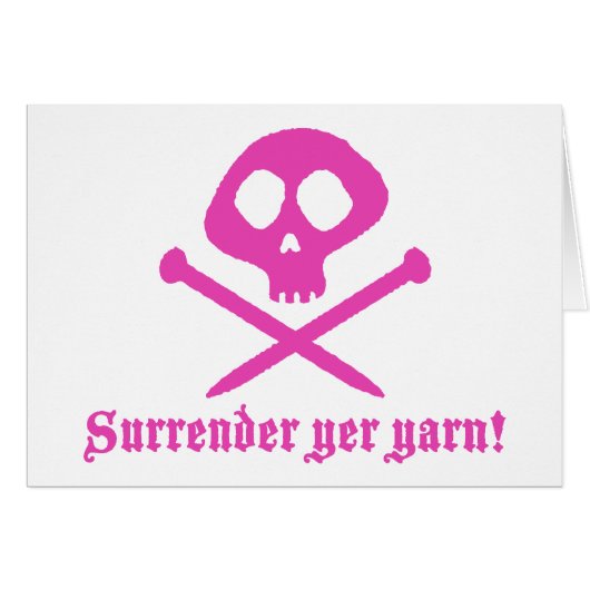 Cute Knitting Cards (Front Horizontal)