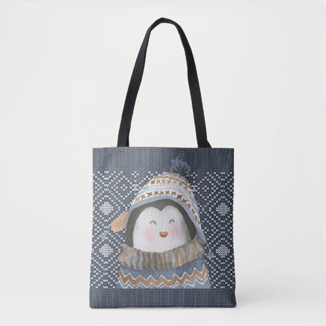 Cute Knitting Projects  Tote Bag (Front)