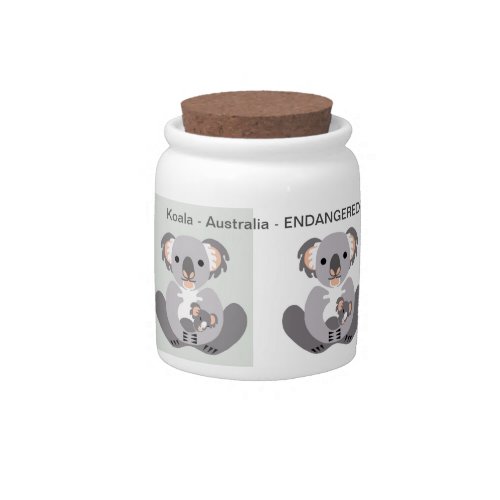 Cute KOALA _ Animal lover _ Wildlife _ Candy Jar