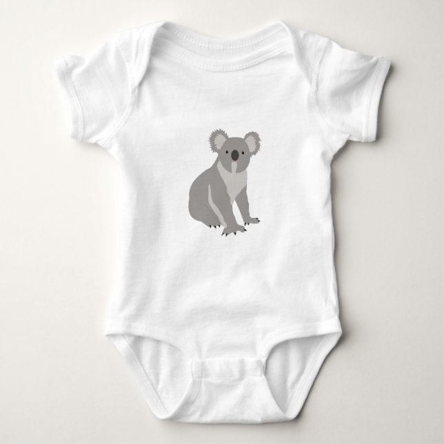 Cute Koala Australian Animal  Baby Bodysuit (Front)