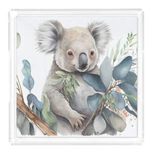 Cute Koala Bear Acrylic Tray