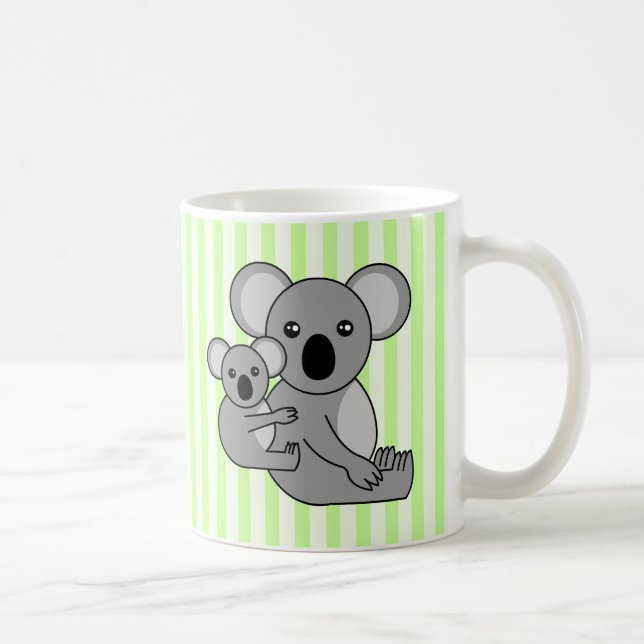 Cute Koala Bear and Baby Coffee Mug (Right)