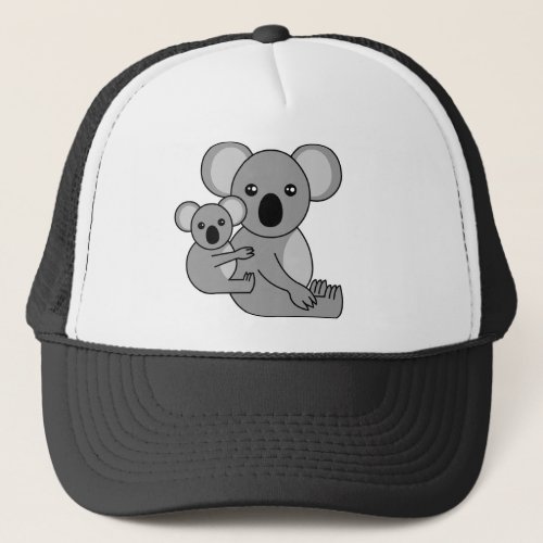 Cute Koala Bear and Baby Trucker Hat