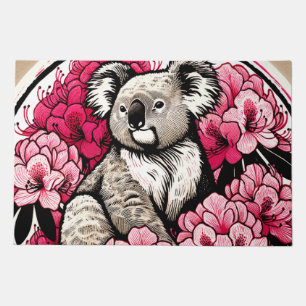 Cute Koala Bear Artwork Fun Koalas art             Doormat