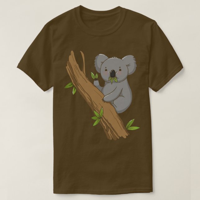Cute Koala Bear - Australia Animals Eucalyptus Koa T-Shirt (Design Front)
