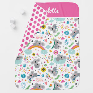 Cute Koala Bear Baby Blanket