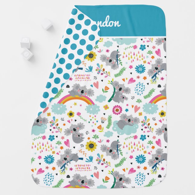 Cute Koala Bear Baby Blanket (In Situ)
