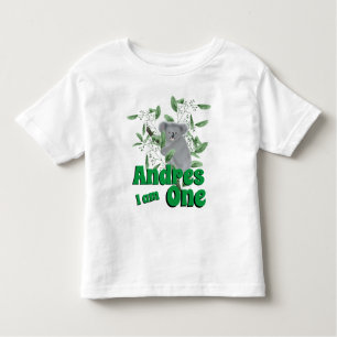 Cute Koala Bear Climbing Eucalyptus Tree Birthday Toddler T-shirt