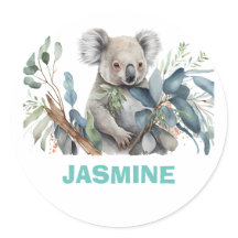 Cute koala bear ,eucalyptus