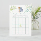 Cute Koala Bear Eucalyptus Leaves Baby Bingo (Standing Front)