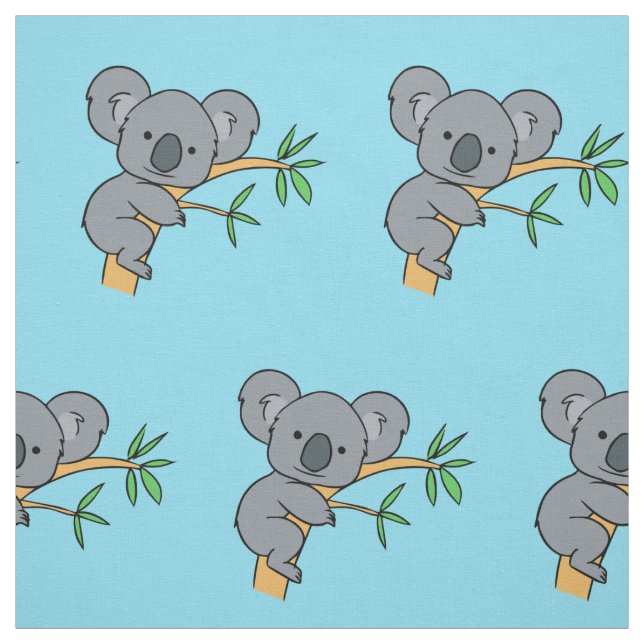 Cute Koala Bear Fabric (Swatch)