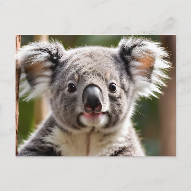 Cute Koala Bear  Holiday Postcard (Front)