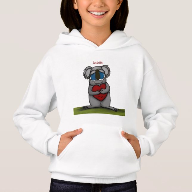 Cute Koala Bear Hoodie (Front)