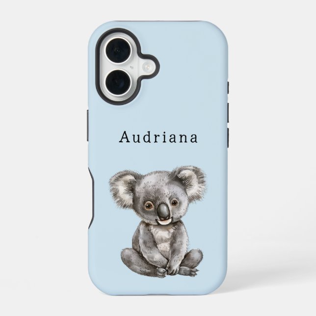 Cute Koala Bear Iphone Case (Back)
