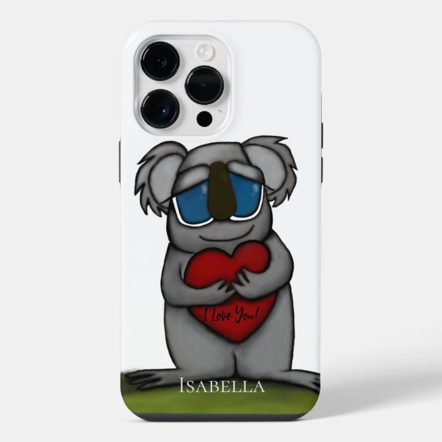 Cute Koala Bear Iphone Case (Back)