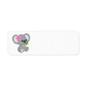 Cute koala Bear Label