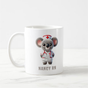 Cute Koala Bear Nurse Personalized Coffee Mug