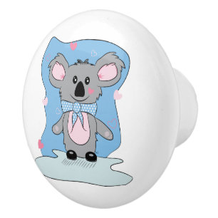 Cute Koala Bear Nursery Room Ceramic Pull