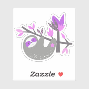 Cute Koala Bear Pink Gray Bamboo Laptop Sticker