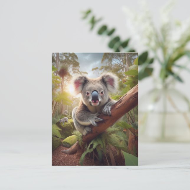 Cute Koala Bear Postcard (Standing Front)