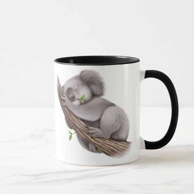 Cute Koala Bear Sleeping Mug (Right)